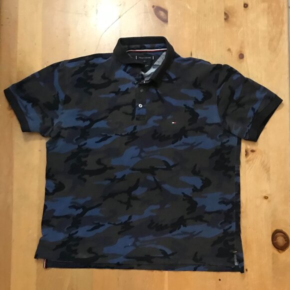 Tommy Hilfiger Men’s Camo Polo Shirt – Size XL - Picture 1 of 6